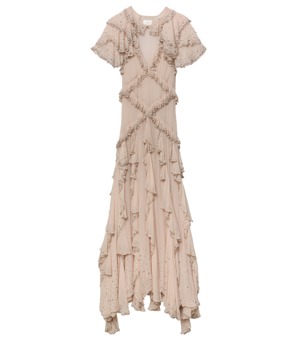 ANTOINETTE ANNIVERSARY DRESS -- ANTIQUE BLUSH