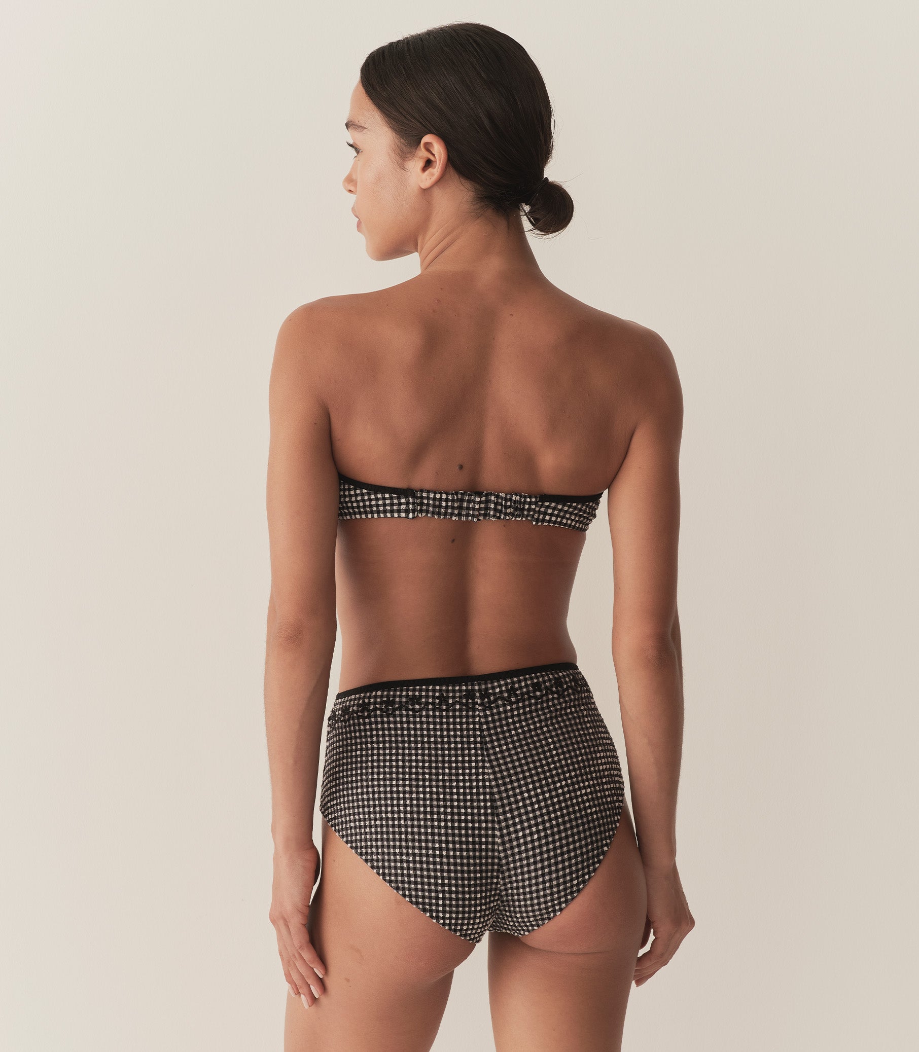 AZELINE BIKINI TOP -- LA MADDALENA GINGHAM