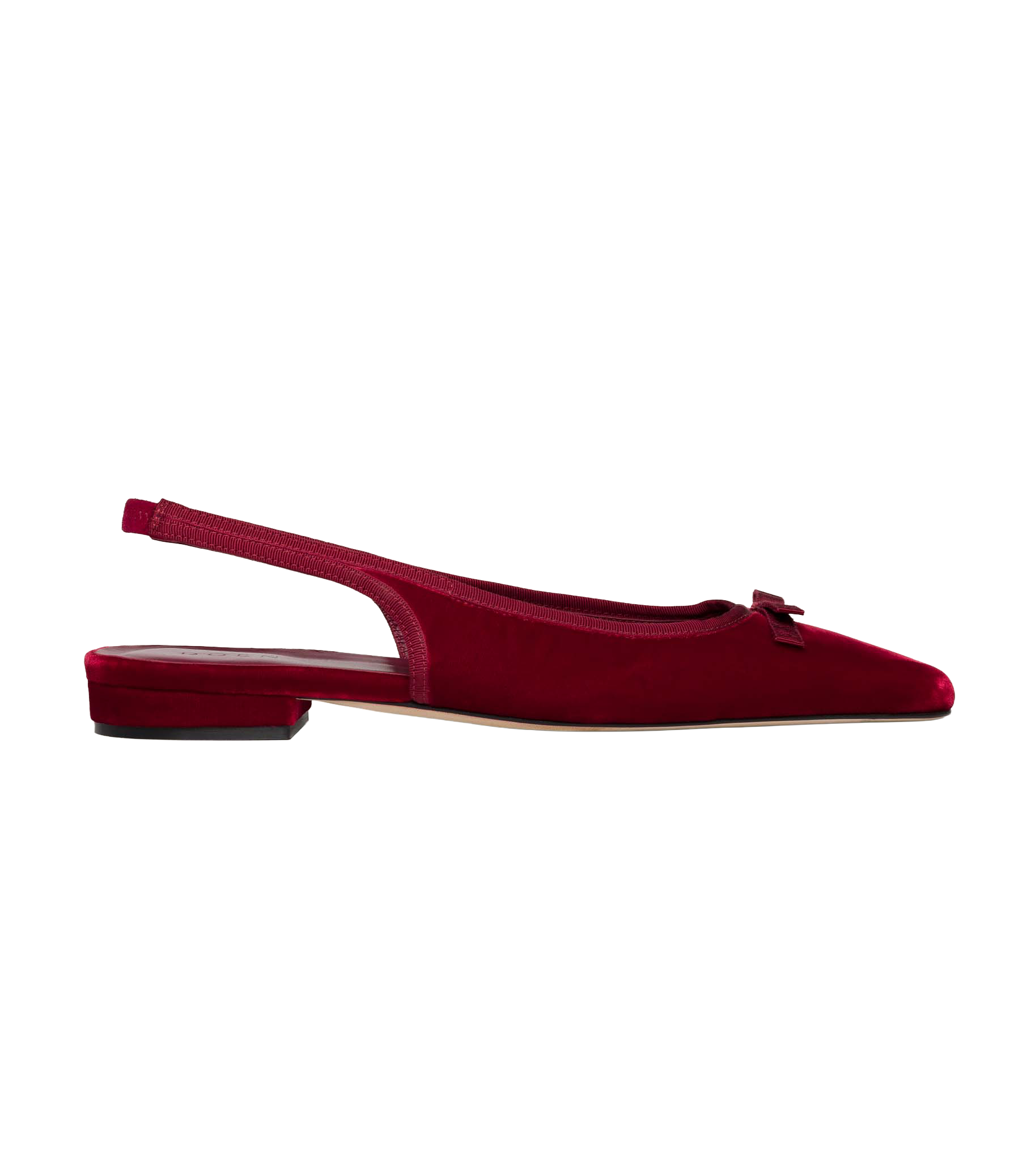 COSSIMA SLINGBACK -- RUBY VELVET