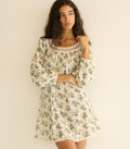 DONELLE NIGHTGOWN -- CRÈME FLEUR DU PALAIS