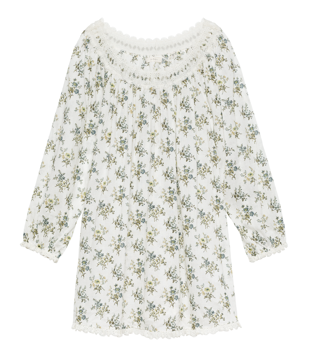 DONELLE NIGHTGOWN -- CRÈME FLEUR DU PALAIS