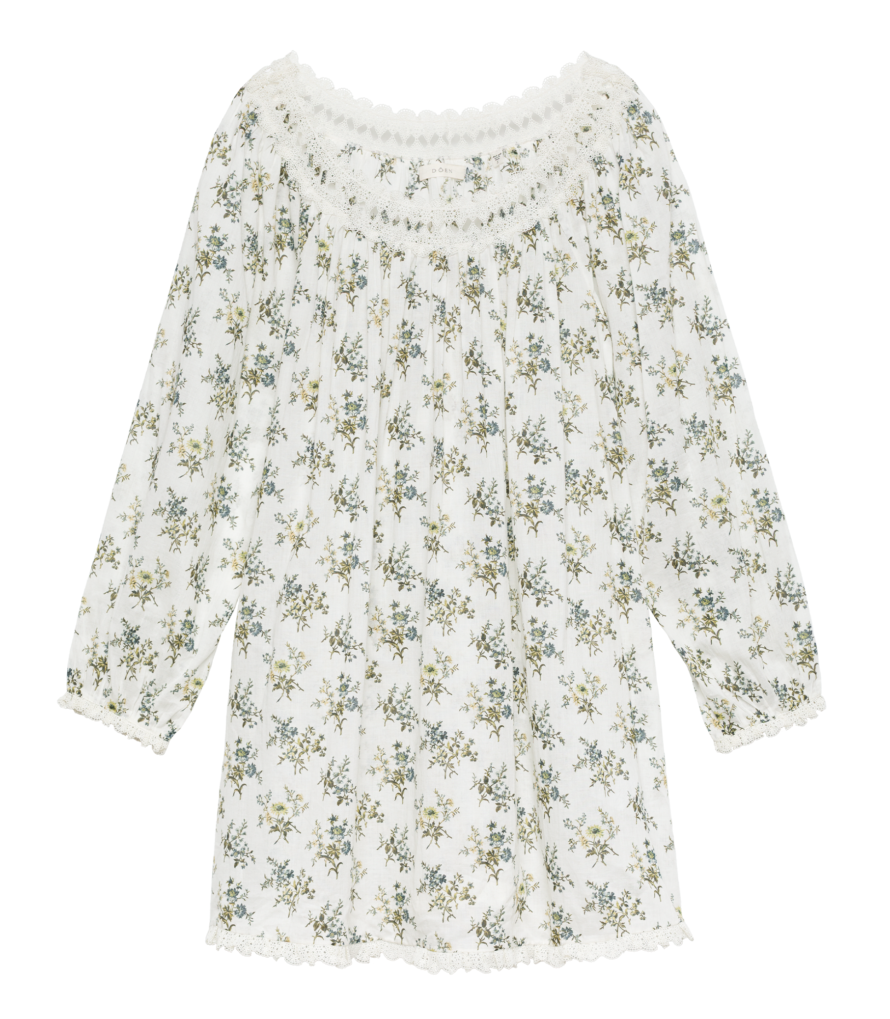 DONELLE NIGHTGOWN -- CRÈME FLEUR DU PALAIS