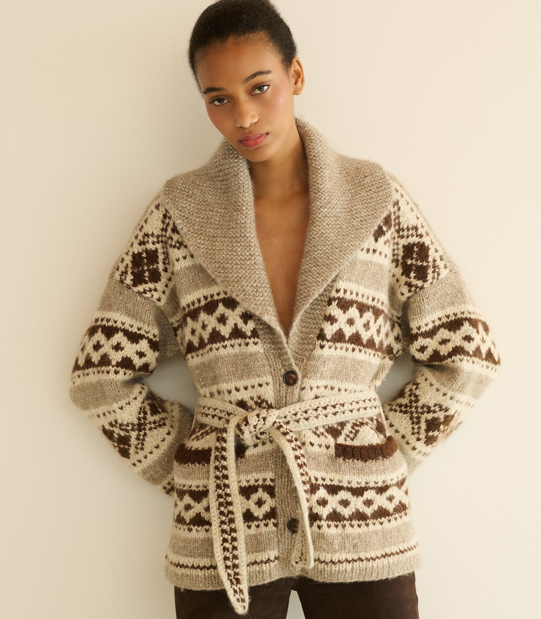 HALE CARDIGAN -- RAINER JACQUARD