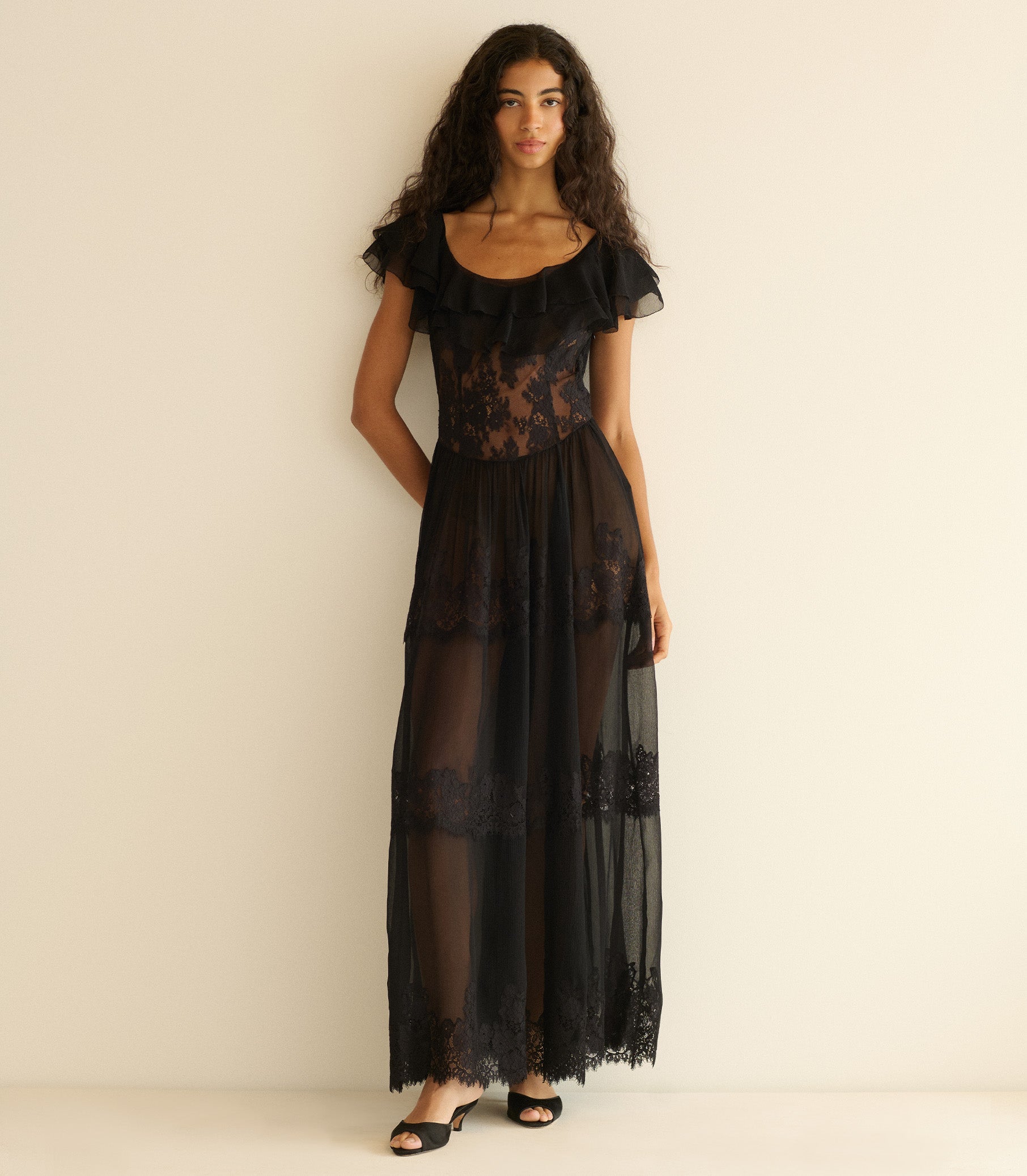 JOYELLE DRESS -- BLACK