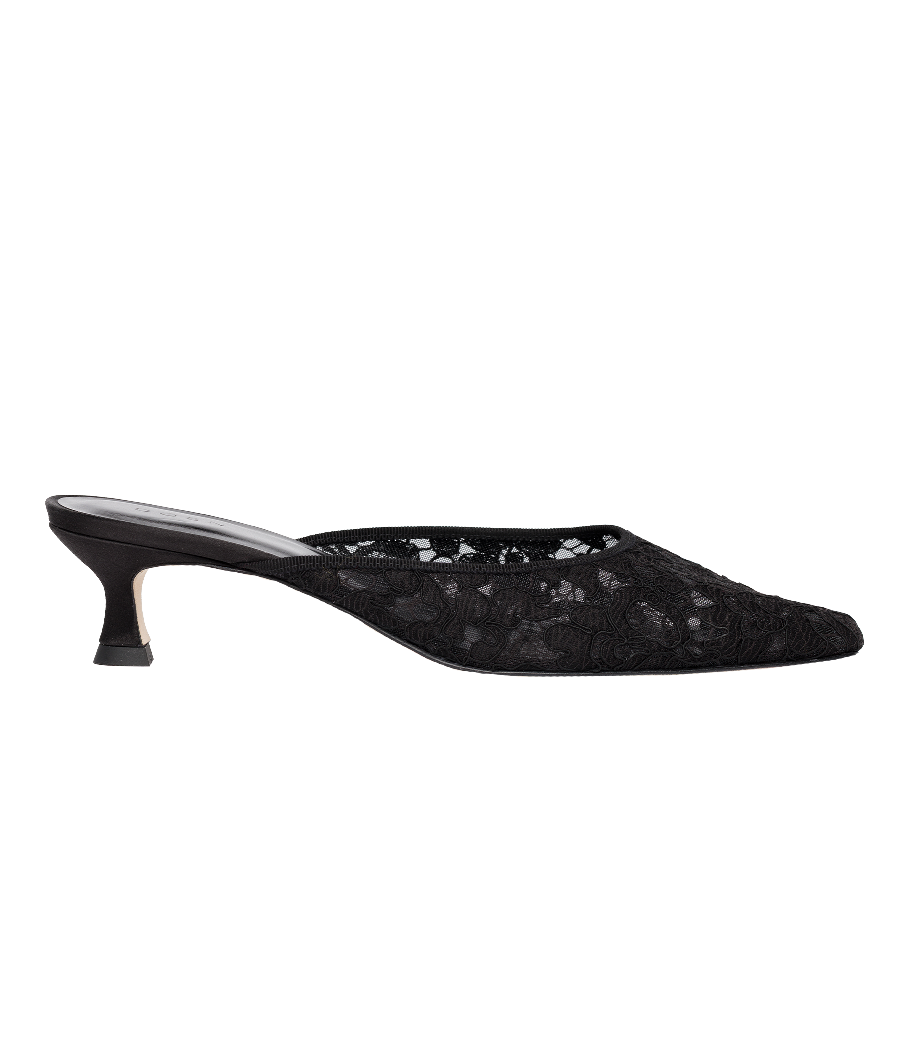 LUMA HEEL -- BLACK LACE