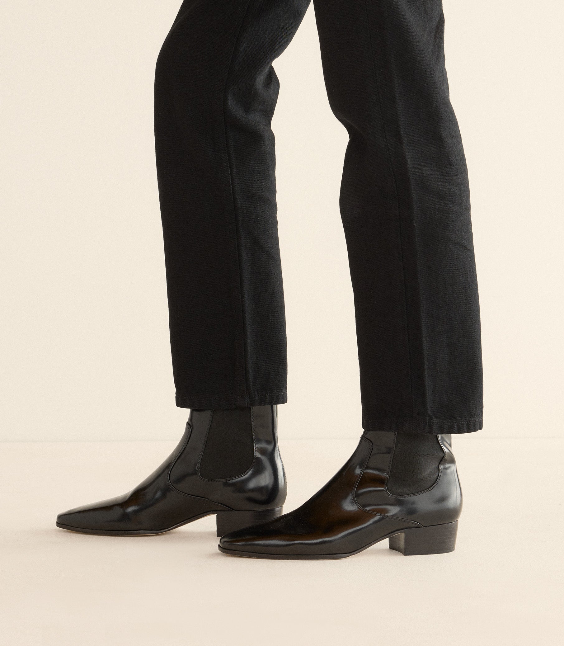 NORMANDY BOOT -- BLACK BOX CALF