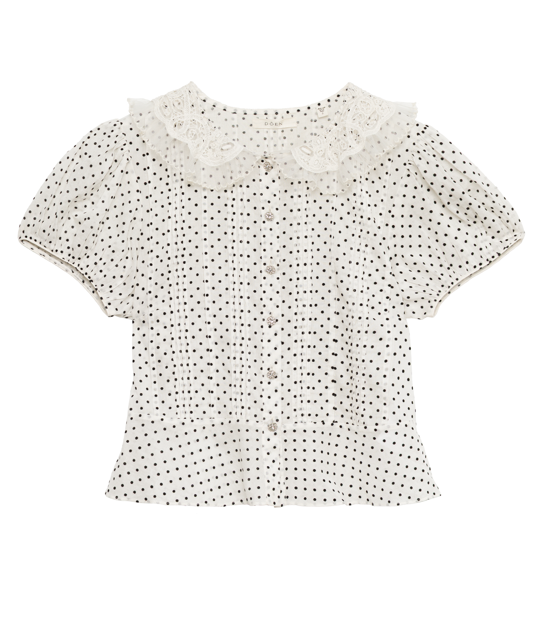 OLETA TOP -- SEA SALT DOT