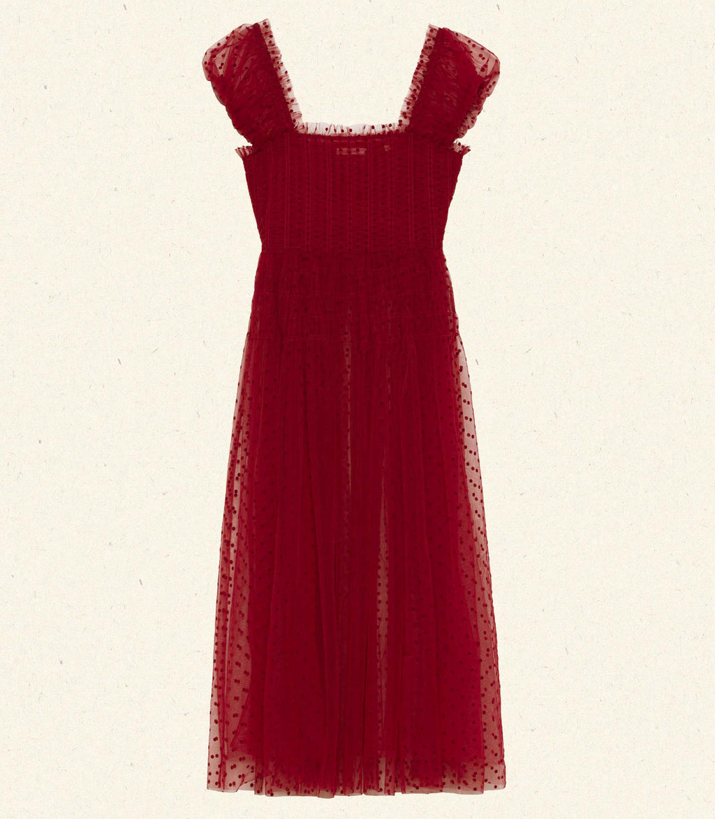 PAMELINA DRESS -- ROSSO
