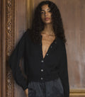 PETRA CRYSTAL CARDIGAN -- BLACK
