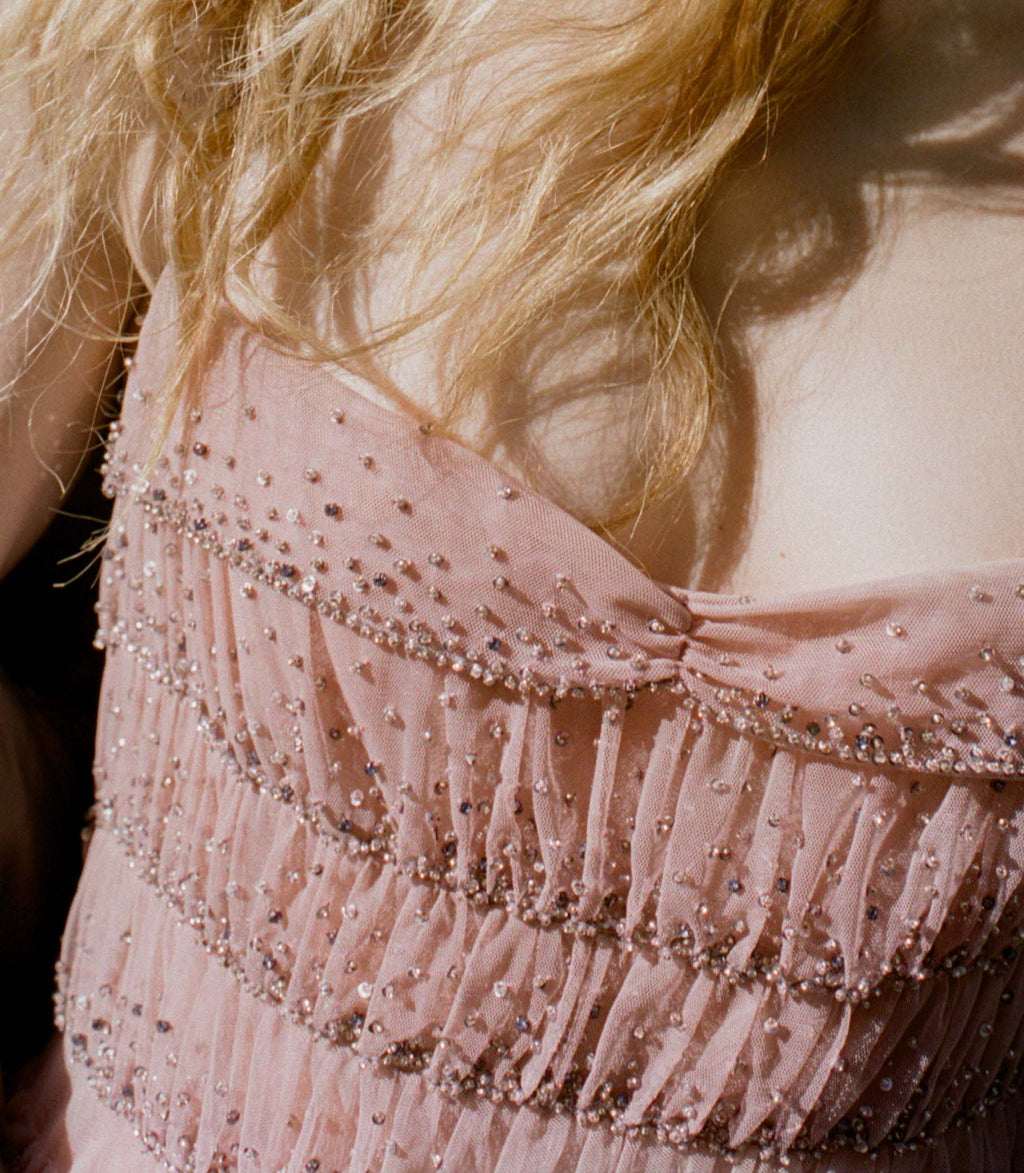 PIERRETTE DRESS -- PALE ROSE