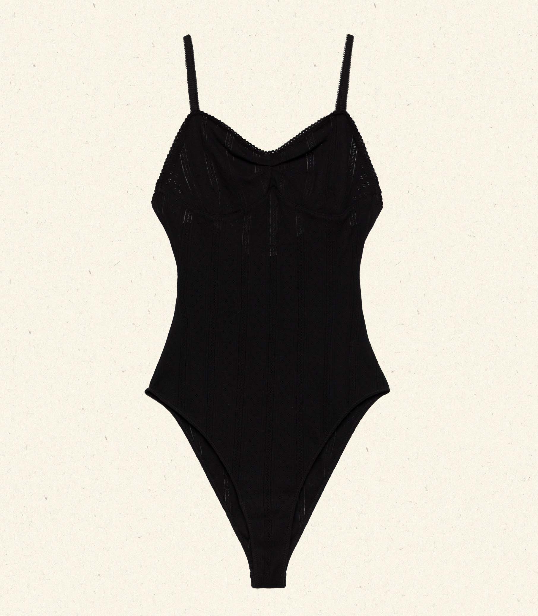 SIGRID BODYSUIT -- BLACK