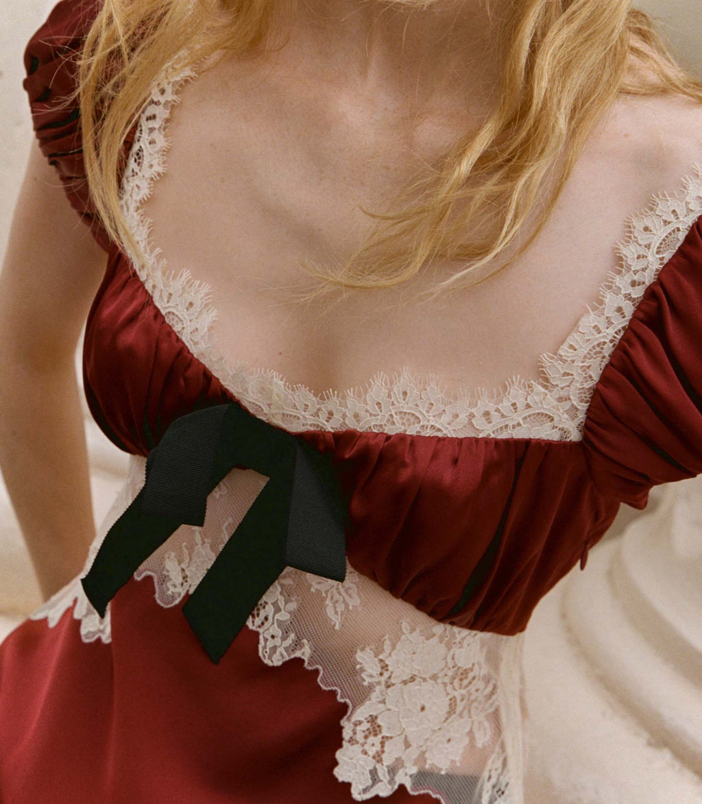 VEDA DRESS -- ELDERBERRY